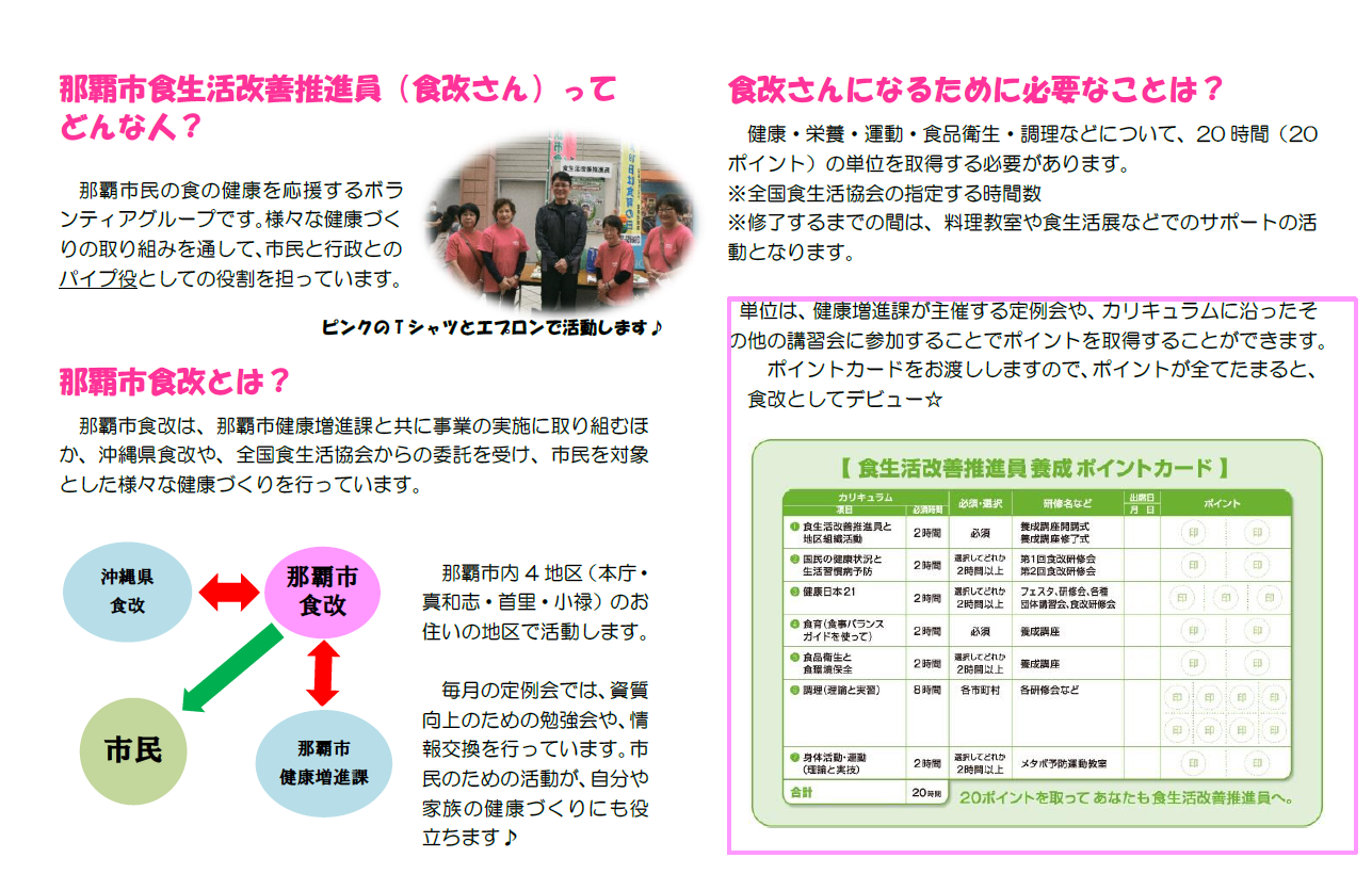 那覇市食改さん募集中！