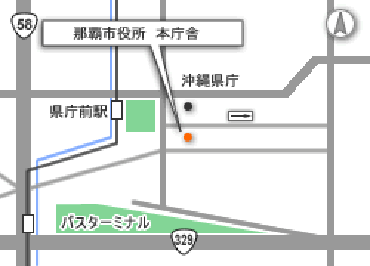 本庁舎　地図